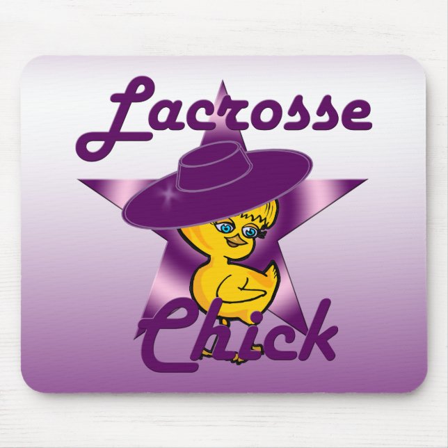 Lacrosse Chick  Mouse Mat (Front)