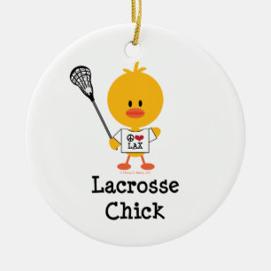 Lacrosse Chick Ornament