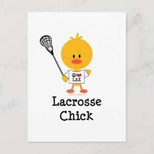 Lacrosse Chick Postcard