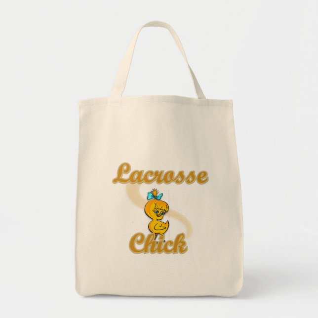 Lacrosse Chick Tote Bag (Front)