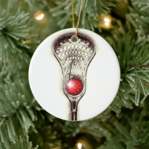 Lacrosse Christmas Collectable Ceramic Tree Decoration