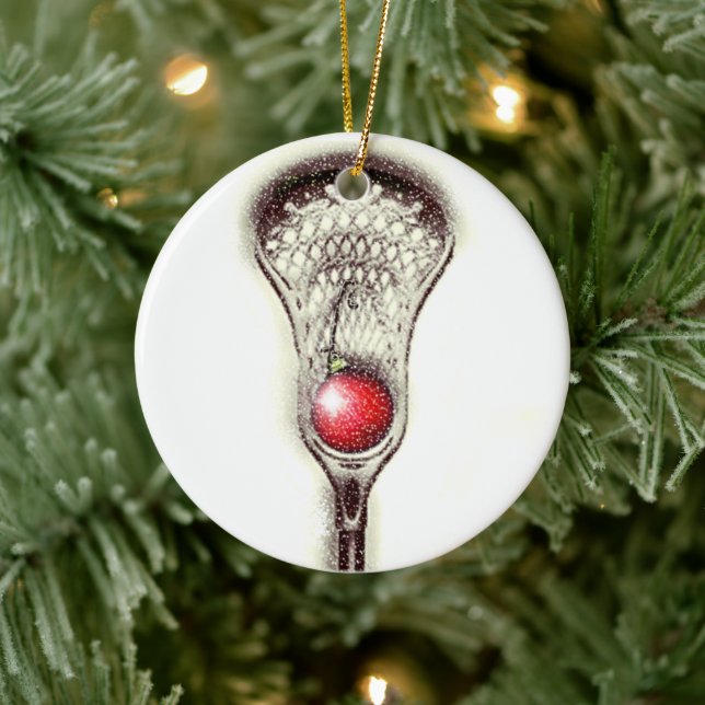 Lacrosse Christmas Collectable Ceramic Tree Decoration (Tree)