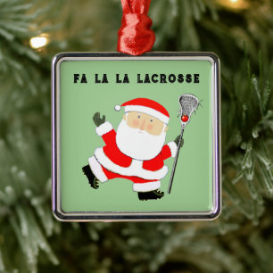 Lacrosse Christmas Collectable Metal Tree Decoration