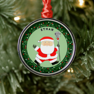 Lacrosse Christmas Collectable Metal Tree Decoration