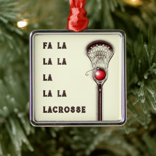 Lacrosse Christmas Collectable Metal Tree Decoration