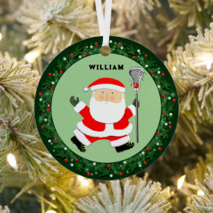 Lacrosse Christmas Collectable Metal Tree Decoration