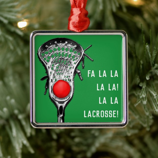 Lacrosse Christmas Collectible Metal Tree Decoration (Tree)