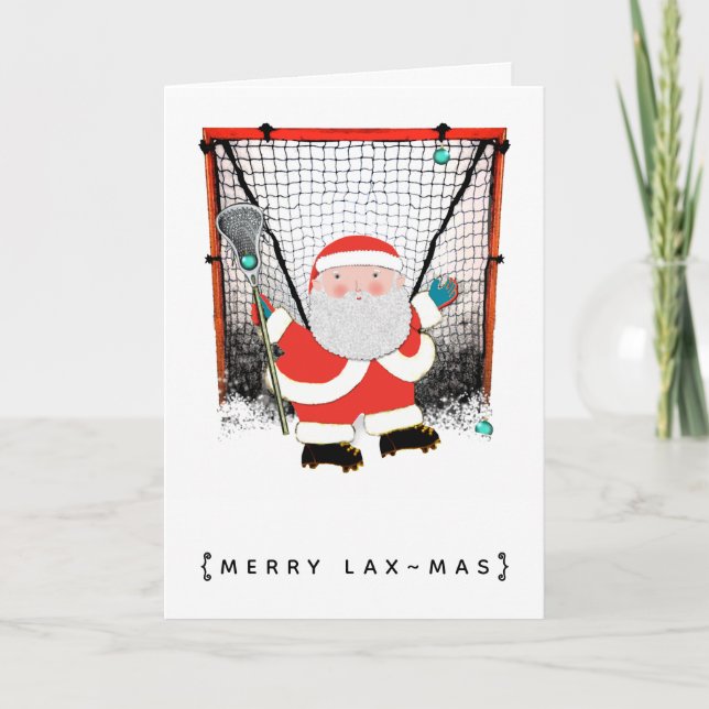 Lacrosse Christmas Holiday Cards (Front)