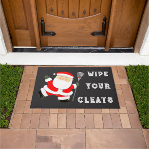 Lacrosse Christmas Holiday Doormat