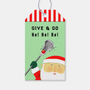 Lacrosse Christmas Holiday Gift Tags