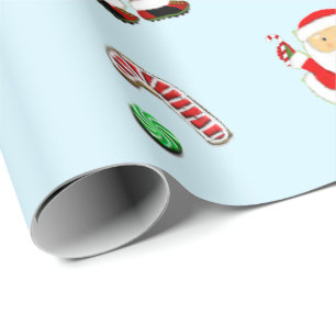 Lacrosse Christmas Holiday Gift Wrapping Paper