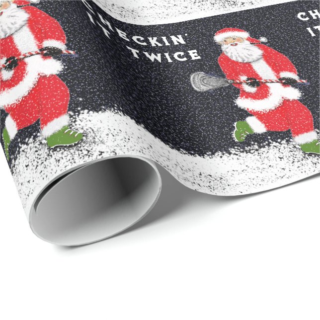 Lacrosse Christmas Holiday Gift Wrapping Paper (Roll Corner)