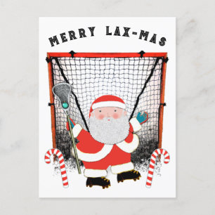 Lacrosse Christmas Holiday Postcard