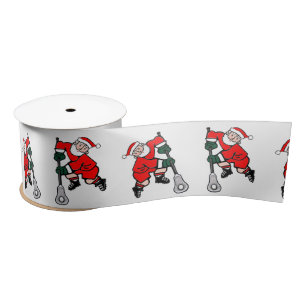 Lacrosse Christmas Holiday Satin Ribbon