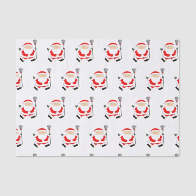 Lacrosse Christmas Holiday Tissue Paper (Front)