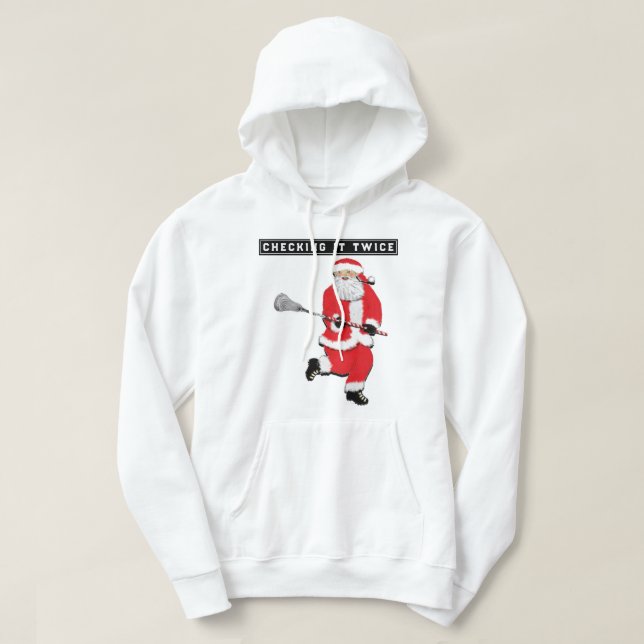 Lacrosse Christmas Hoodie (Design Front)
