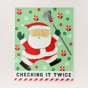 Lacrosse Christmas Jigsaw Puzzle