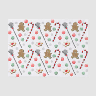 Lacrosse Christmas Pattern Tissue Paper
