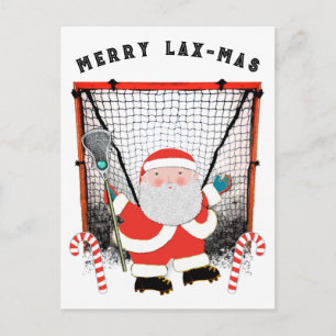 Lacrosse Christmas Postcard