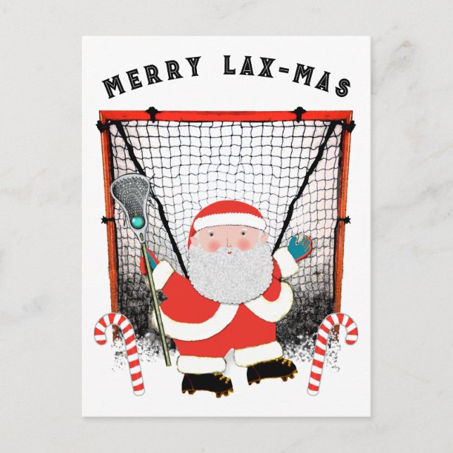 Lacrosse Christmas Postcard (Front)