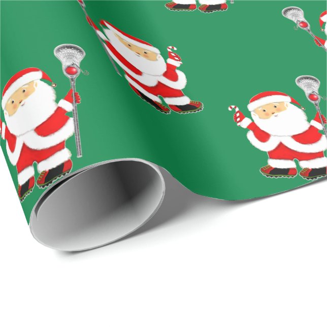 Lacrosse Christmas Wrapping Paper (Roll Corner)