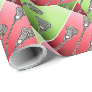 Lacrosse Christmas Wrapping Paper