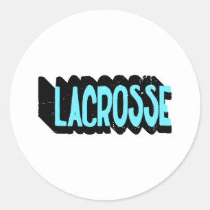 Lacrosse  classic round sticker