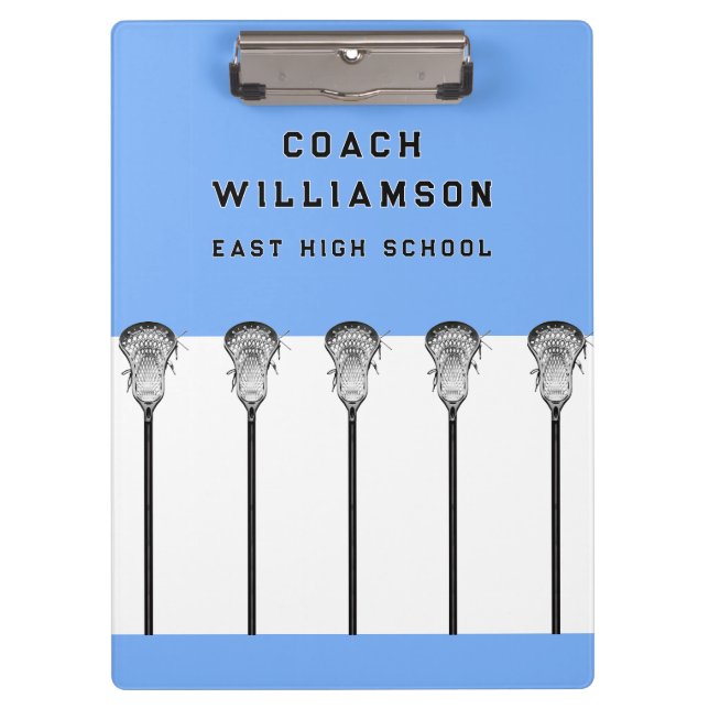 Lacrosse Coach Clipboard (Front)
