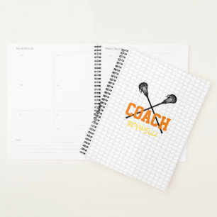 Lacrosse Coach Net Sports Team Colours Name Planner