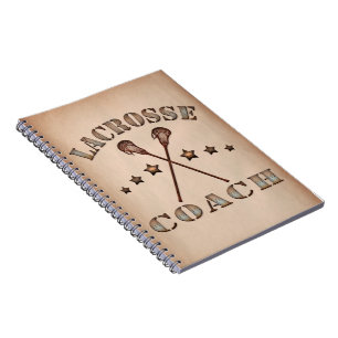 Lacrosse Coach Steampunk Style Notebook