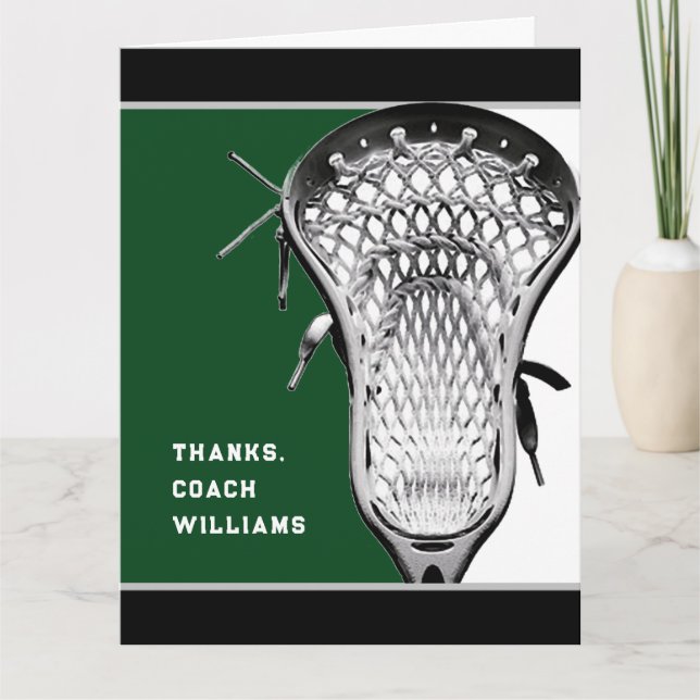 Lacrosse Coach Thank You (Front)