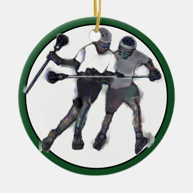 Lacrosse Collectable Ceramic Tree Decoration (Front)