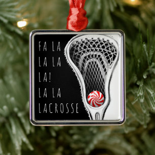 Lacrosse Collectible Christmas Metal Tree Decoration