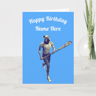Lacrosse  Customisable Card