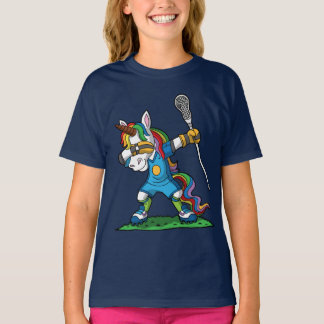 Lacrosse Dabbing Unicorn Dab LAX T-Shirt