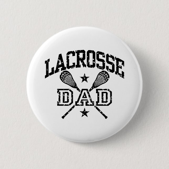 Lacrosse Dad 6 Cm Round Badge (Front)