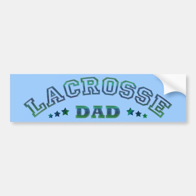 Lacrosse Dad Bumper Sticker (Front)