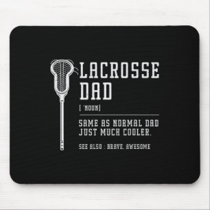 Lacrosse Dad Daddy Quote Definition Men Vintage  Mouse Mat