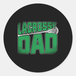 Lacrosse Dad - Lacrosse Apparel And Gifts Classic Round Sticker