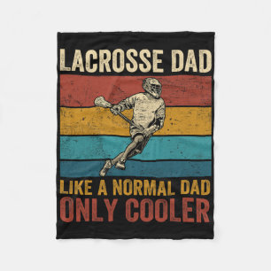 Lacrosse Dad Like A Normal Dad Only Cooler Father' Fleece Blanket