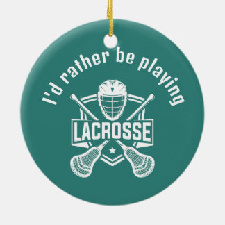 Lacrosse Design  Ceramic Tree Decoration