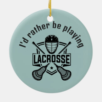 Lacrosse Design  Ceramic Tree Decoration