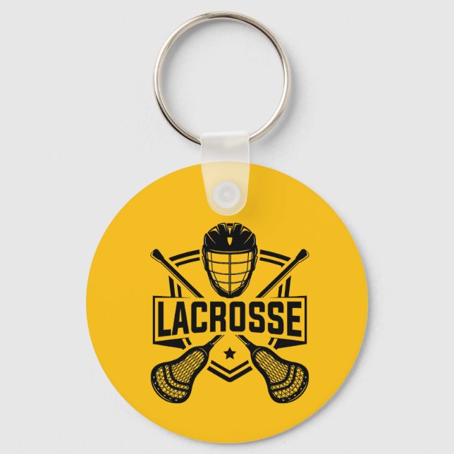 Lacrosse Design  Key Ring (Front)