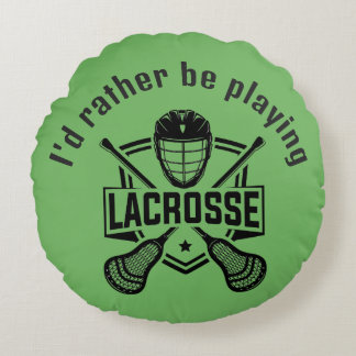 Lacrosse Design  Round Cushion
