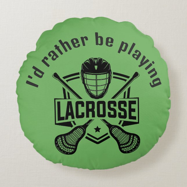 Lacrosse Design  Round Cushion (Front)