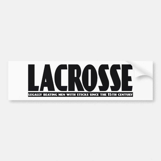 Lacrosse Designs BeatingMen Bumper Sticker (Front)