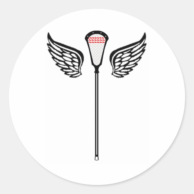 Lacrosse Designs CrosseWings Sticker (Front)