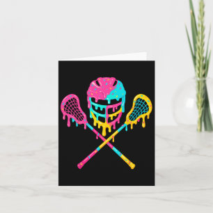 Lacrosse Drip Lax Helmet Ice Cream Sticks  Card