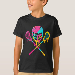 Lacrosse Drip Lax Helmet Ice Cream Sticks T-Shirt