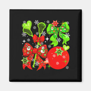 Lacrosse Equipment Christmas Player Team Colorful Magnet
